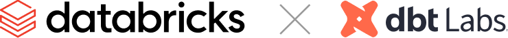 databricks dbt lockup logo image