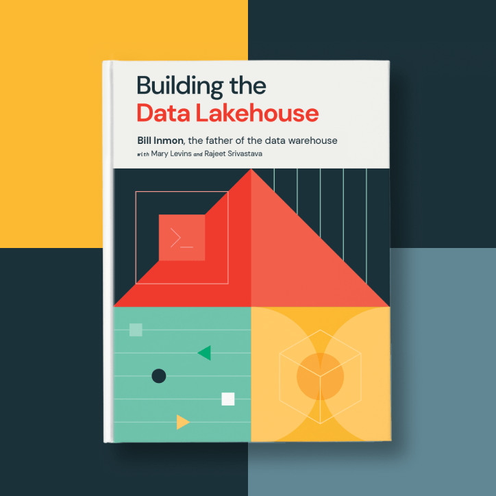 Bill Inmon의 데이터 레이크하우스 솔루션 가이드 'Building the Data Lakehouse' eBook 표지.