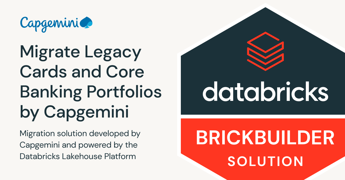 Migrate Legacy Cards and Core Banking Portfolios | Databricks