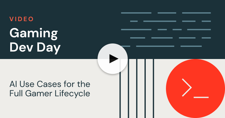 Gaming Dev Day: AI Use Cases for the Full Gamer Lifecycle