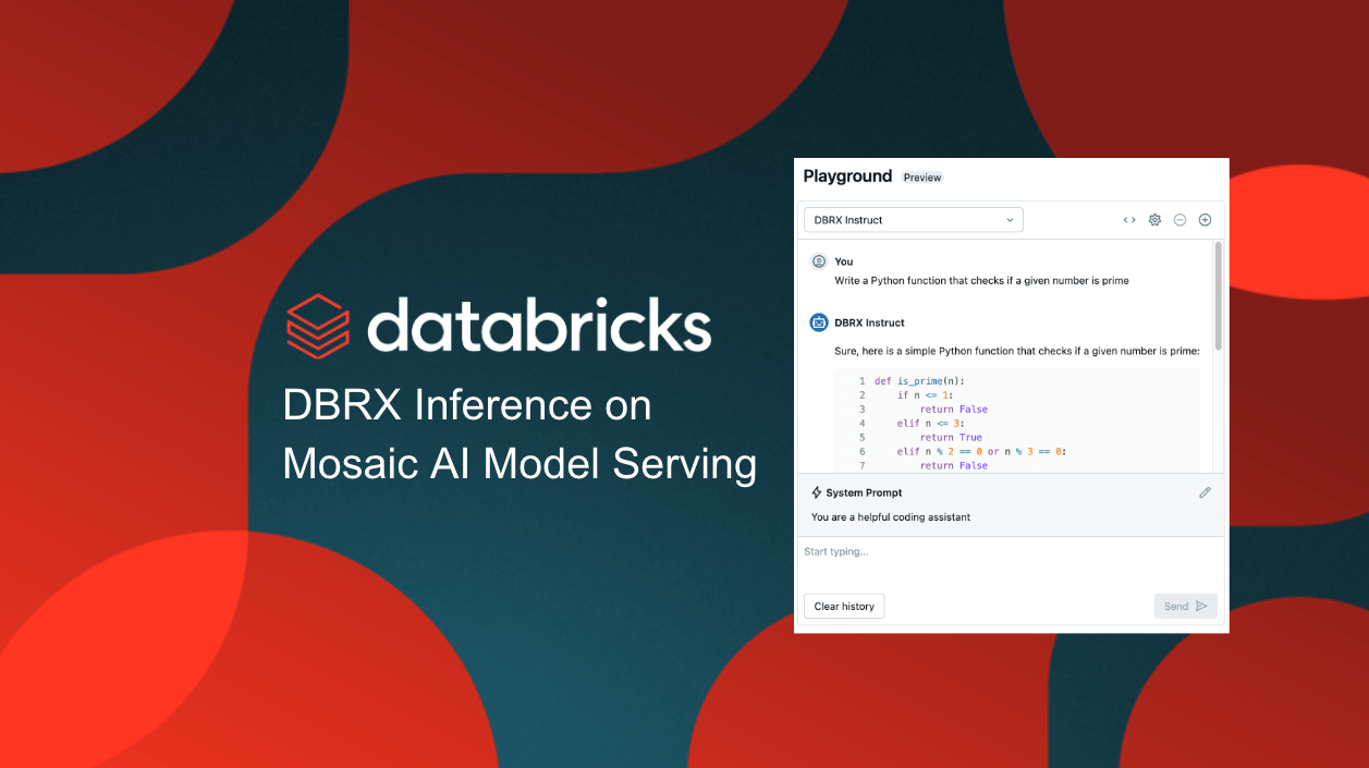 Accelerated DBRX Inference on Mosaic AI Model Serving