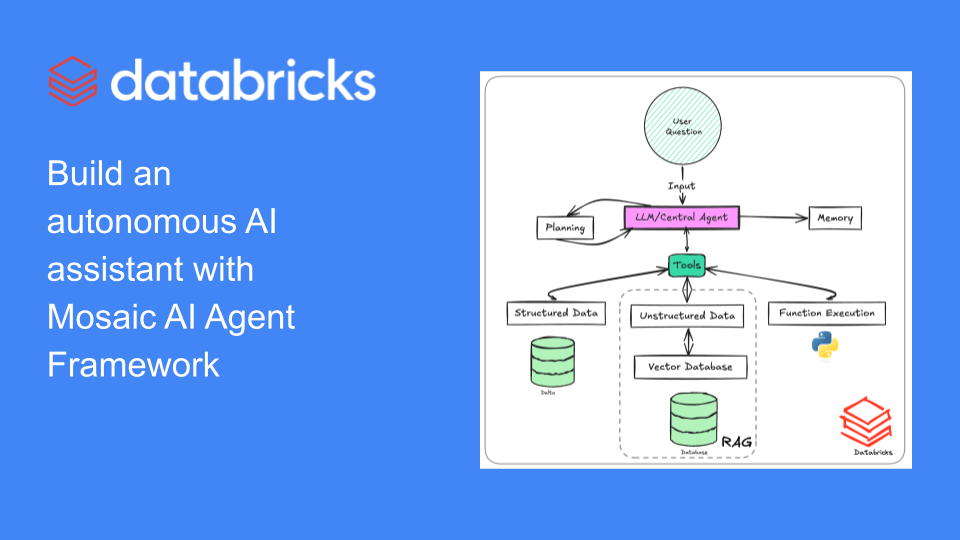 Build An Autonomous AI Assistant With Mosaic AI Agent Framework 