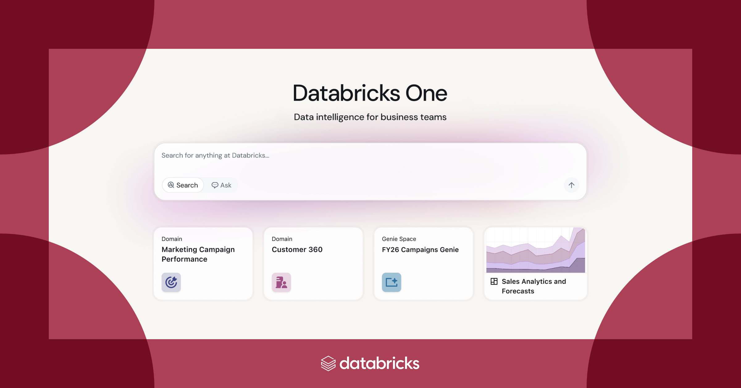 Databricks One. Data Intelligence for Business Teams.