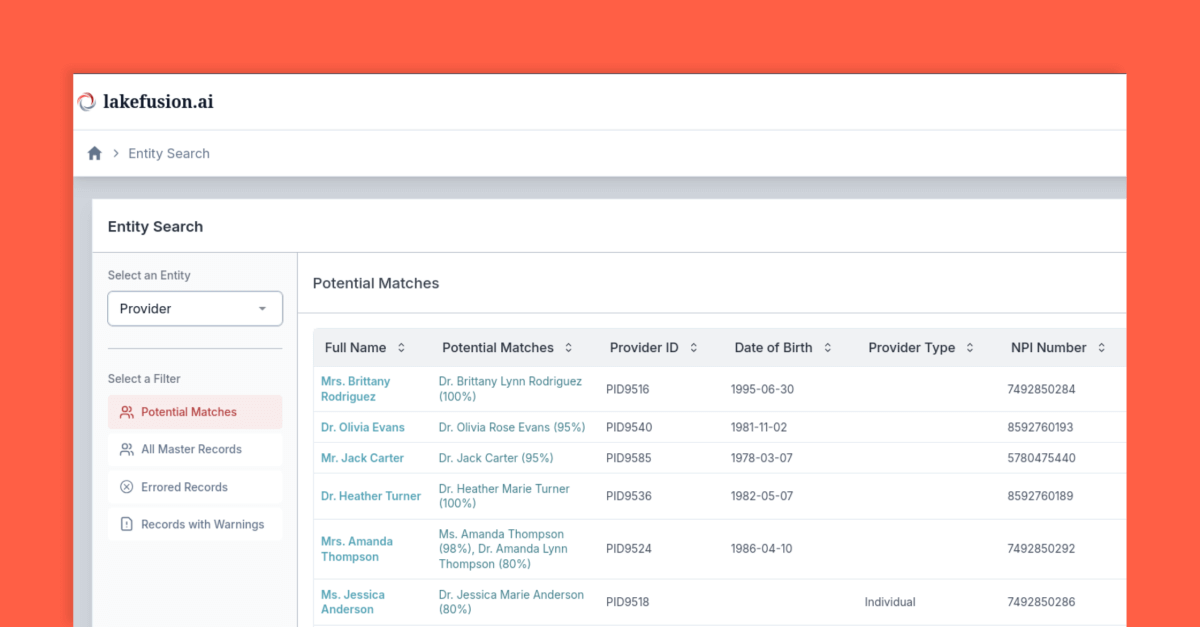 Accelerating Provider MDM in Healthcare with Databricks and AI