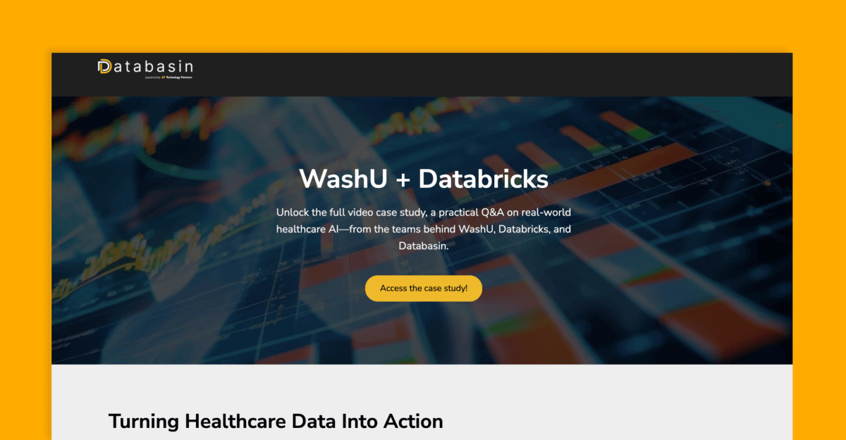 Unlocking the Power of Data: How Databricks, WashU & Databasin Are Redefining Healthcare Innovation