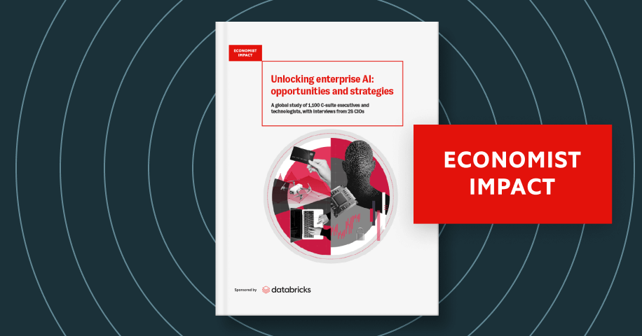 Cover of an AI enterprise report titled Unlocking enterprise AI.