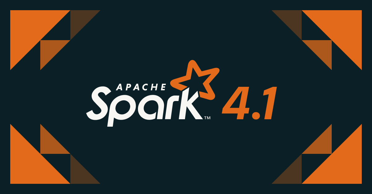 Apache Spark 4.1 logo with star on dark background