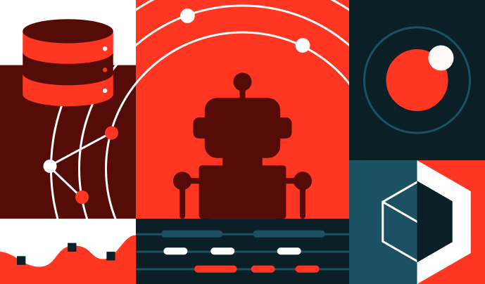 Data, AI, and technology concepts illustration.