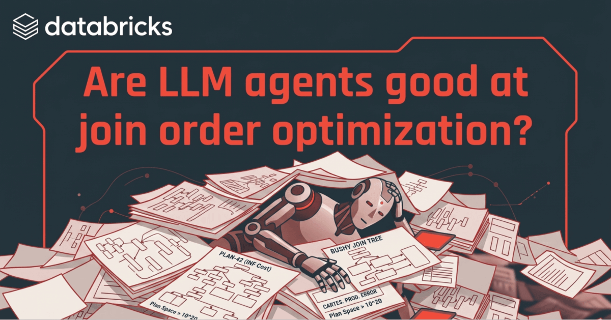 Are LLM agents good at join order optimization?