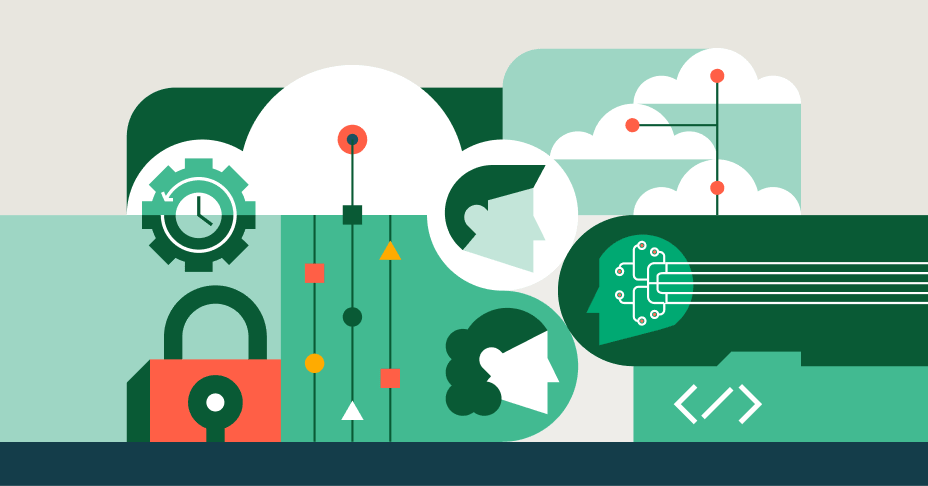 AI, cloud, data, security, people, process.