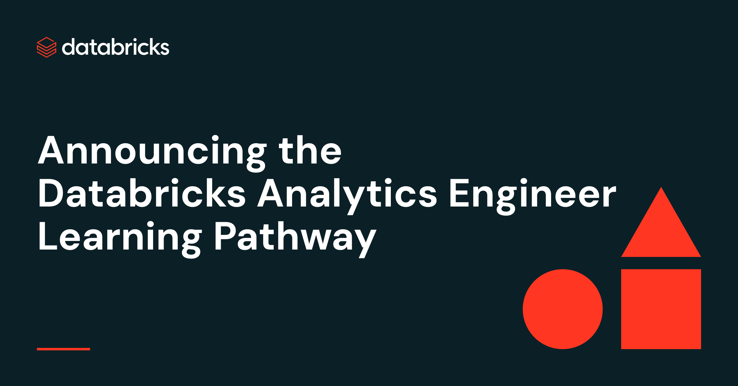 Ankündigung des Databricks Analytics Engineer Lernpfads
