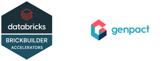 Databricks Brickbuilder Accelerators & Genpact logos