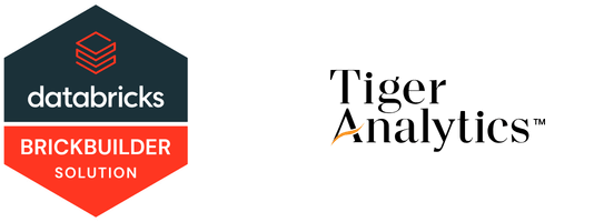 Databricks Brickbuilder & Tiger Analytics logos