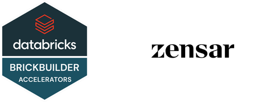 Databricks Brickbuilder Accelerators & Zensar logo