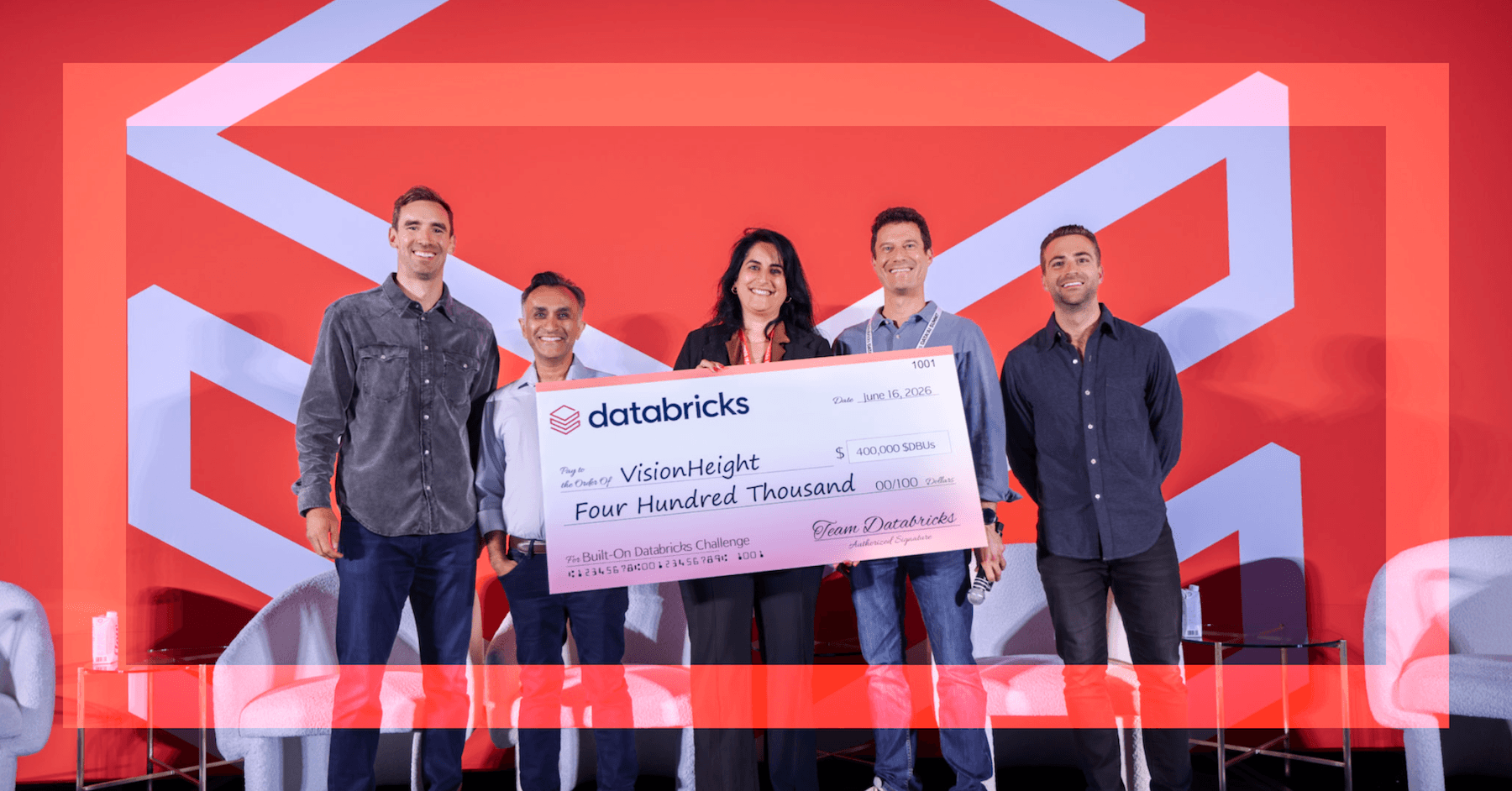 Célébration des vainqueurs du Built-On Databricks Startup Challenge 2026