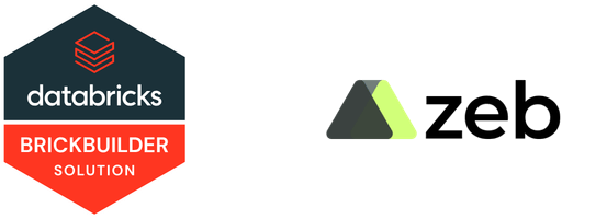 Logos: Databricks Brickbuilder Solution, Zeb