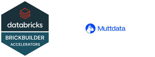 Databricks Brickbuilder & Muttdata logos