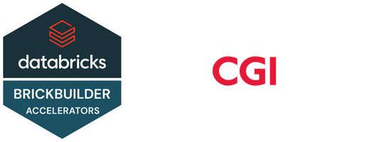 Databricks Brickbuilder Accelerators & CGI logos
