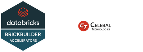Databricks Brickbuilder & Celebal Technologies logos