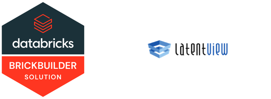 Databricks Brickbuilder Solution & Latentview logos