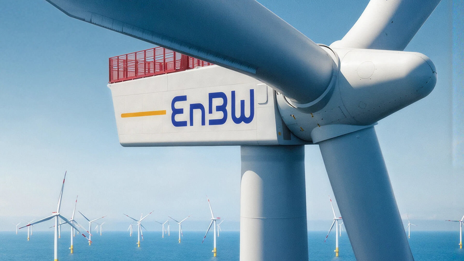 EnBW offshore wind turbine and wind farm.