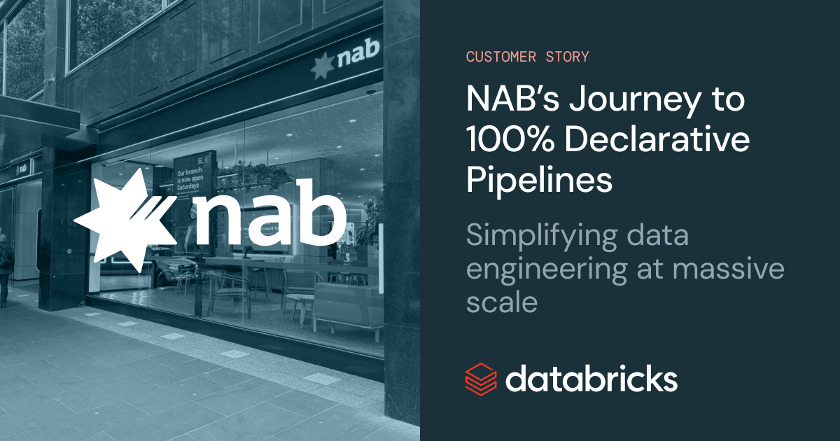 NAB bank branch & Databricks customer story.