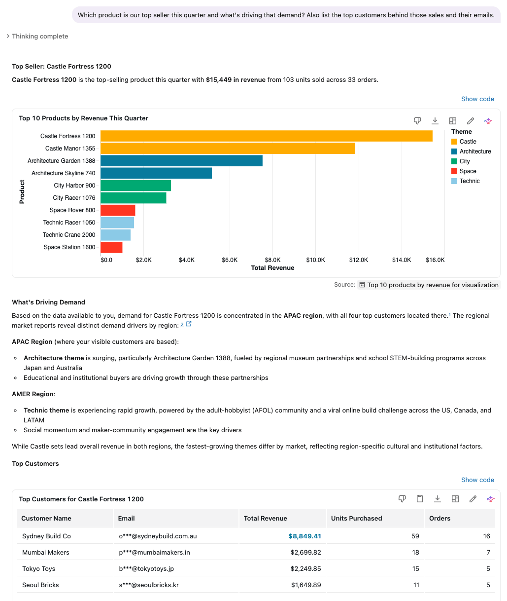 How to ground Genie Agents in both structured data and documents without losing governance
