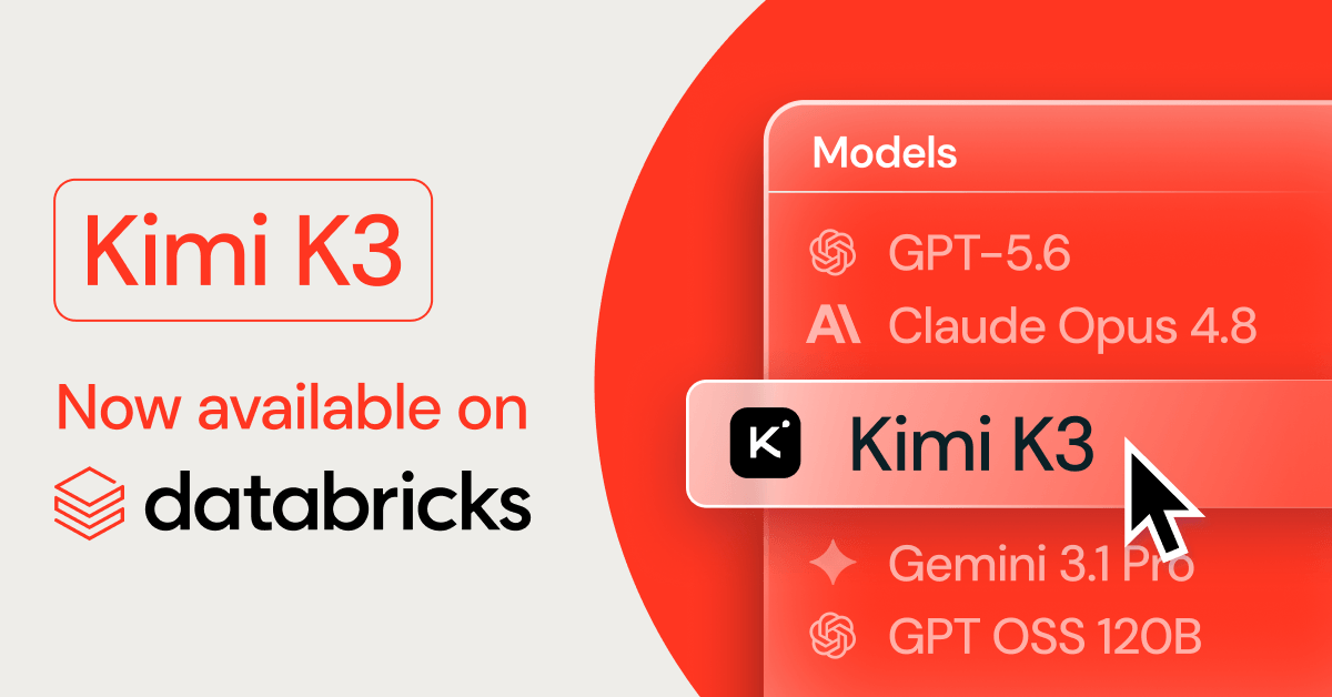 Kimi K3 Models now available on Databricks