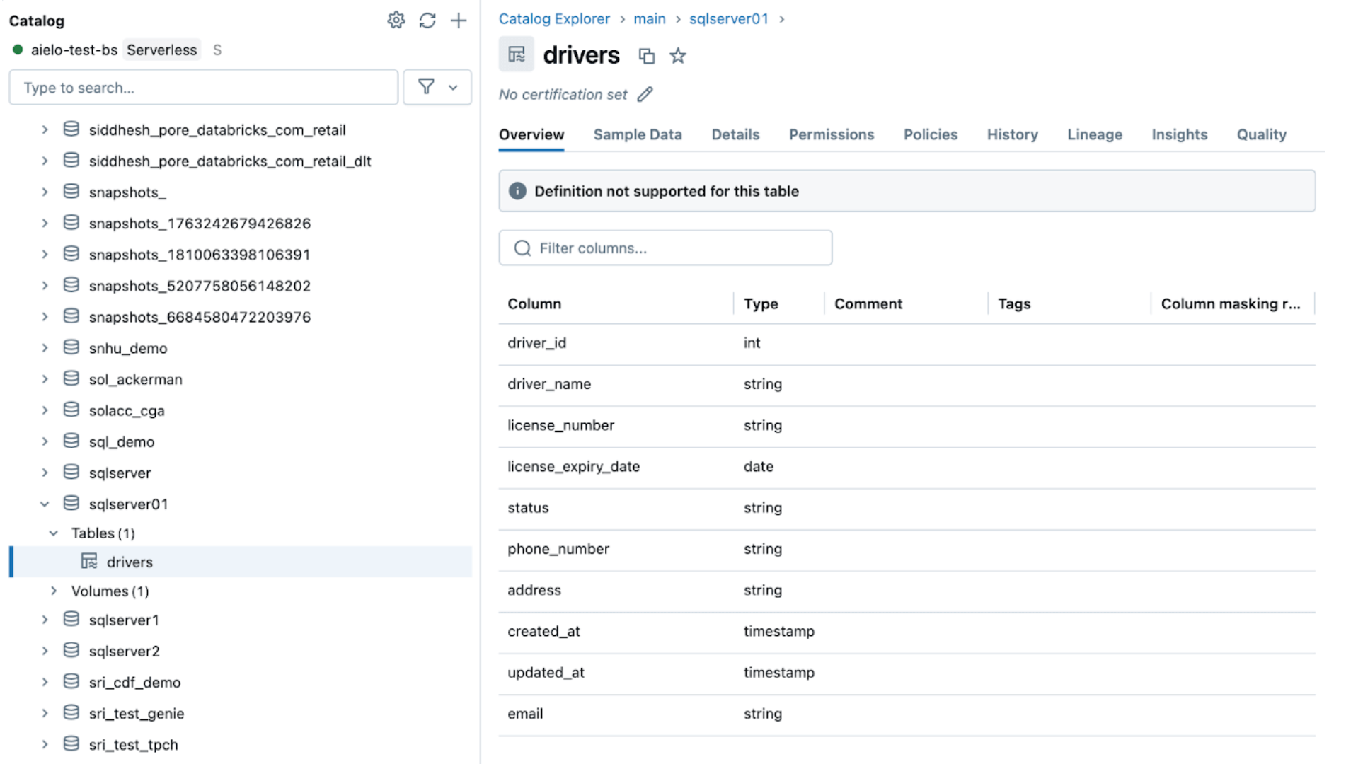 Databricks UC - View Schema ChangeÂ