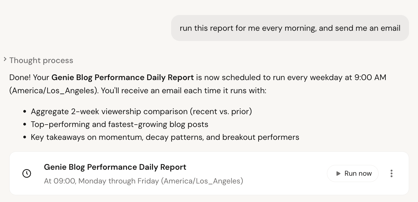 Automate report