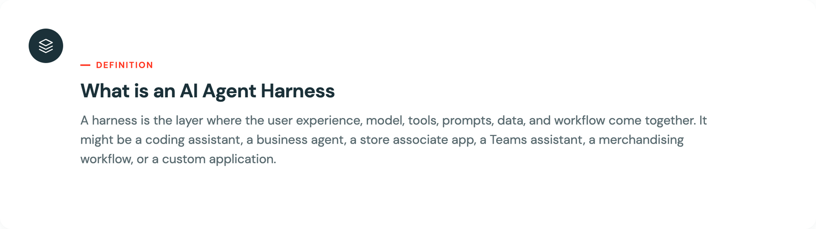 definition of AI Agent harness