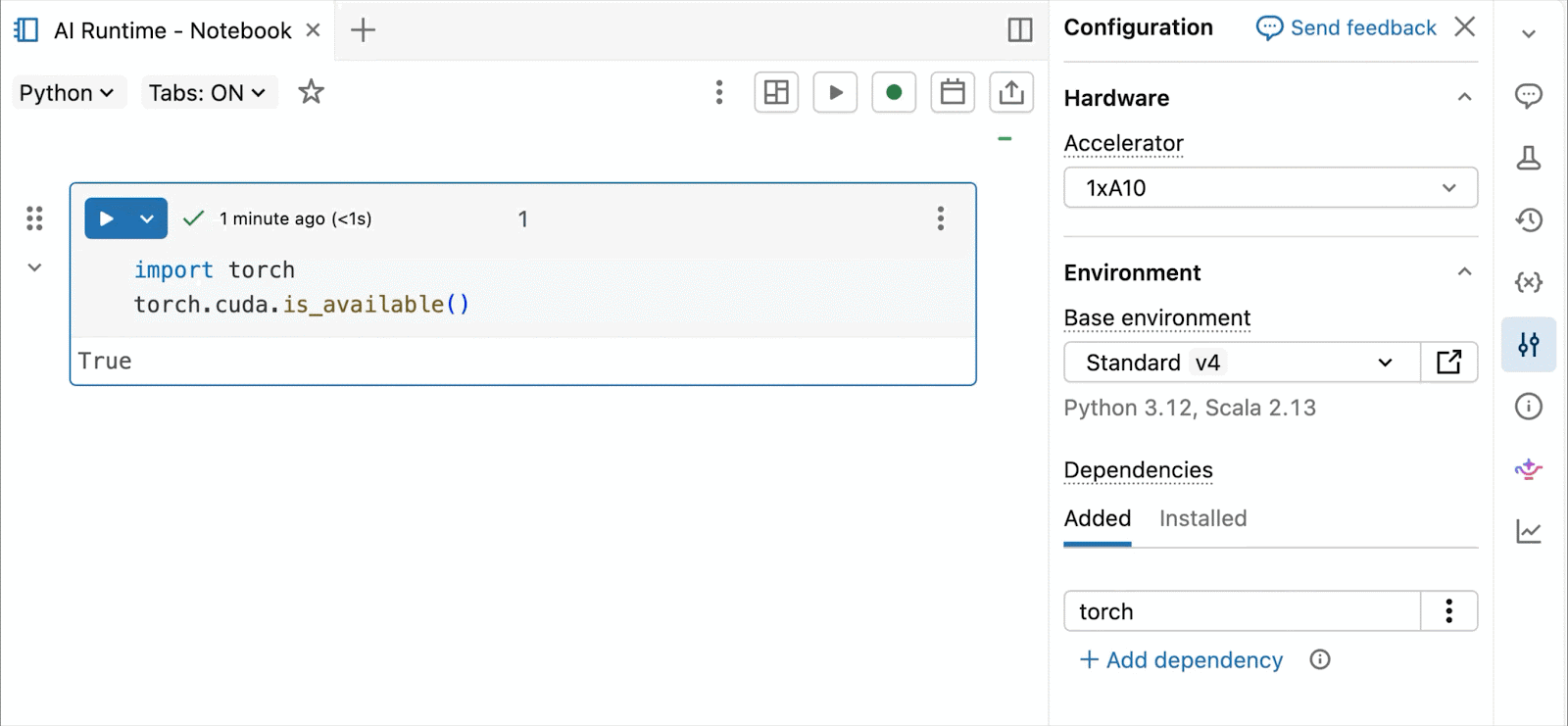 AI Runtime Notebook