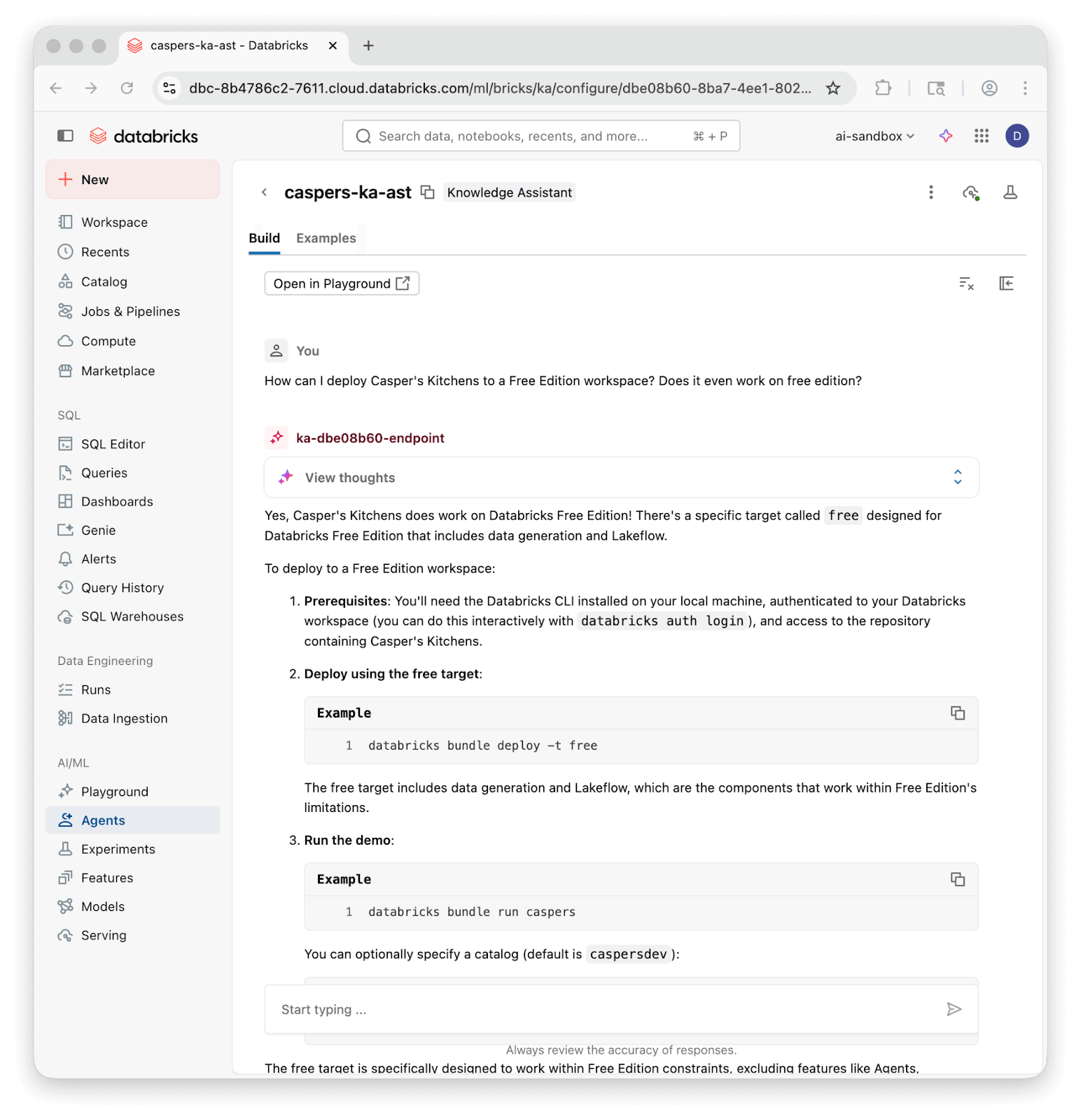 MLflow evaluation framework