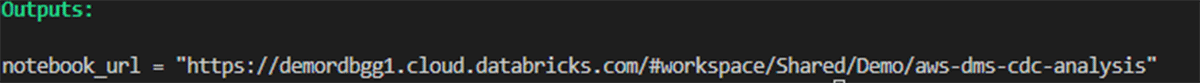 Url for Databricks analysis notebook.