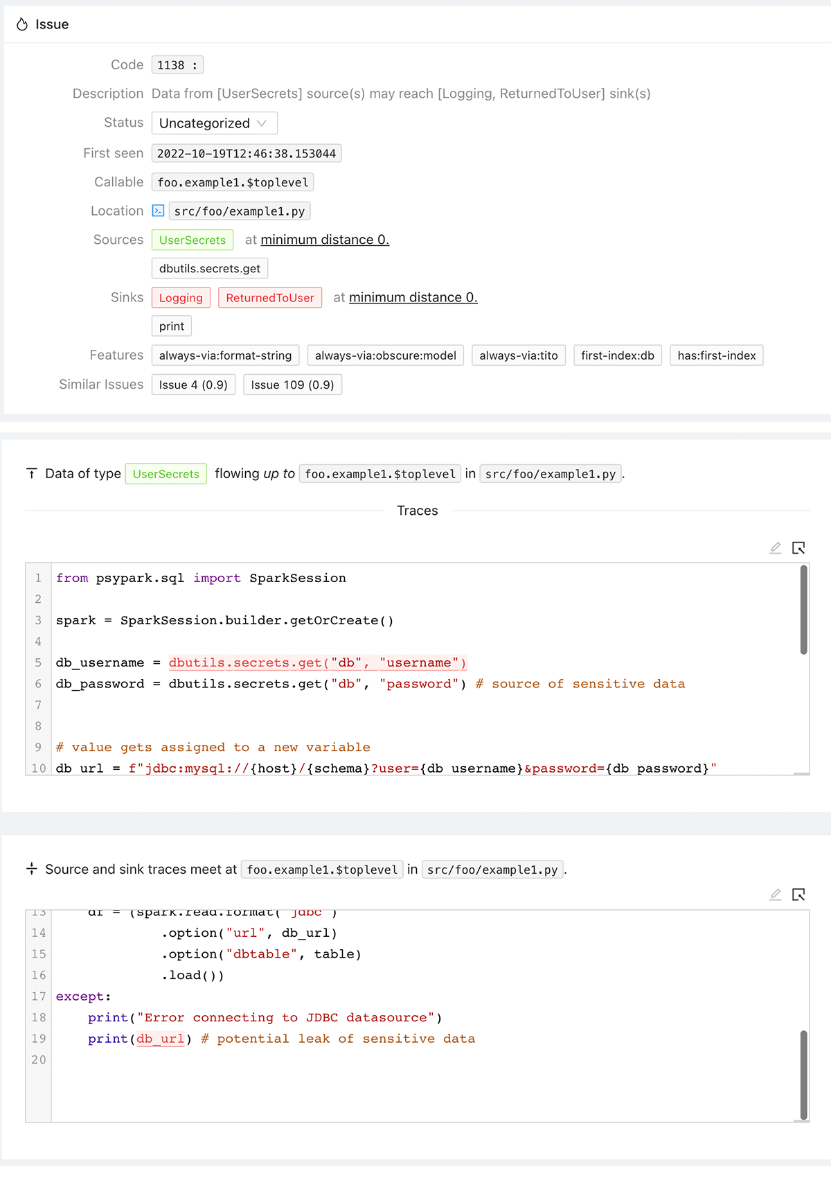 Analyzing findings with the SAPP tool