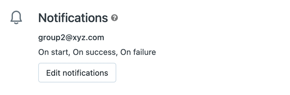 Figure 2. Email Notifications configured dynamically through variables