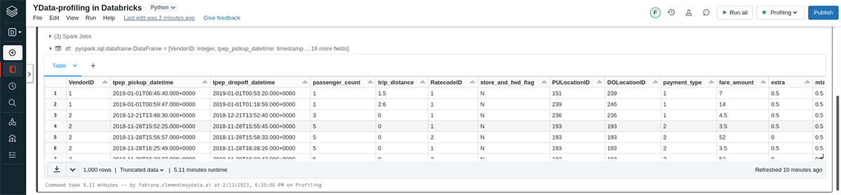 YData-profiling in Databricks