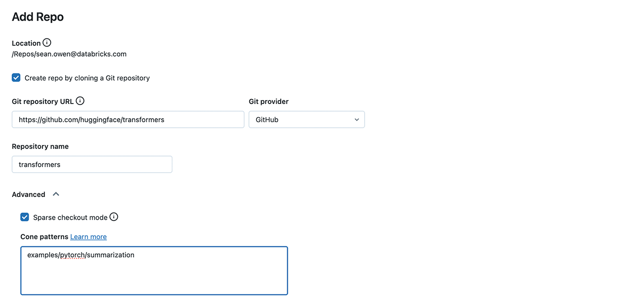 Repo in Databricks