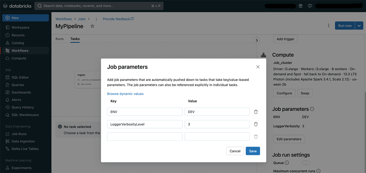 task parameters and values in databricks workflows |... Announcing Enhanced Control Flow in Databricks Workflows | Databricks Blog