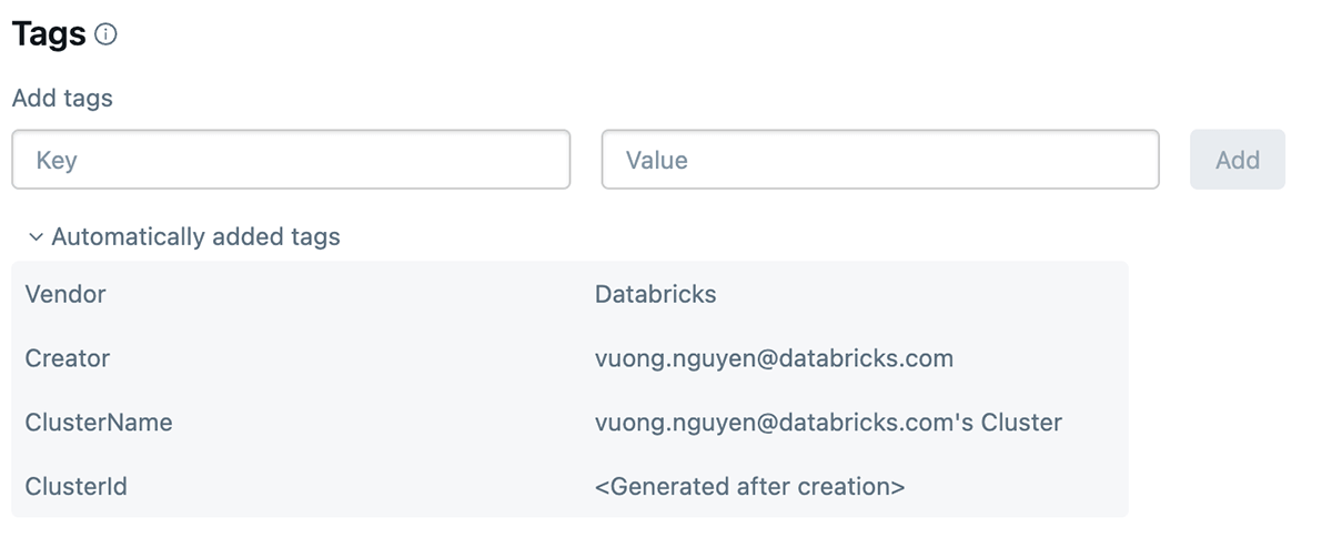 What are Databricks tags & how to use them