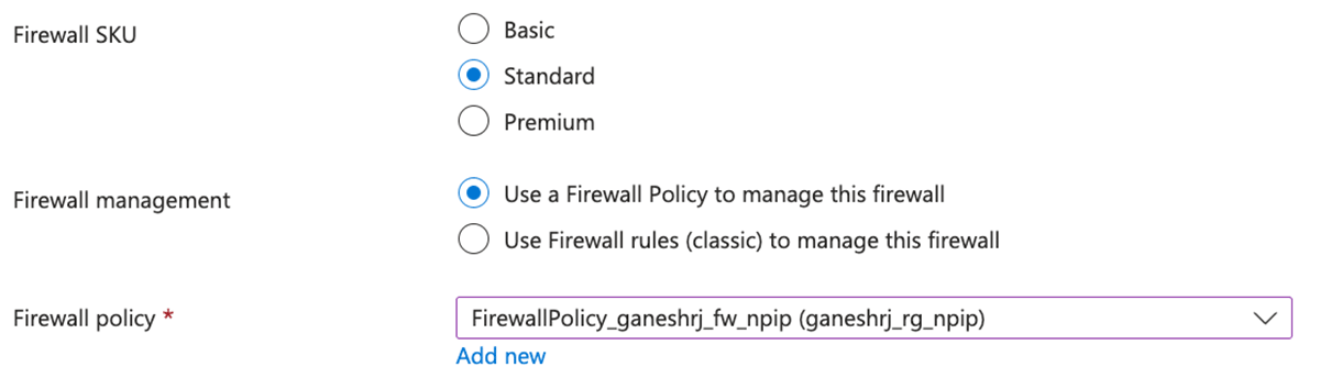 Firewall Policy