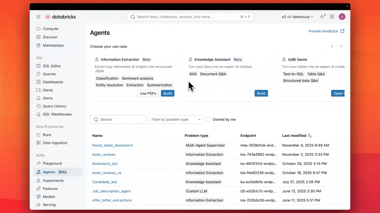 Agent Bricks Multi-Agent Supervisor + MCP