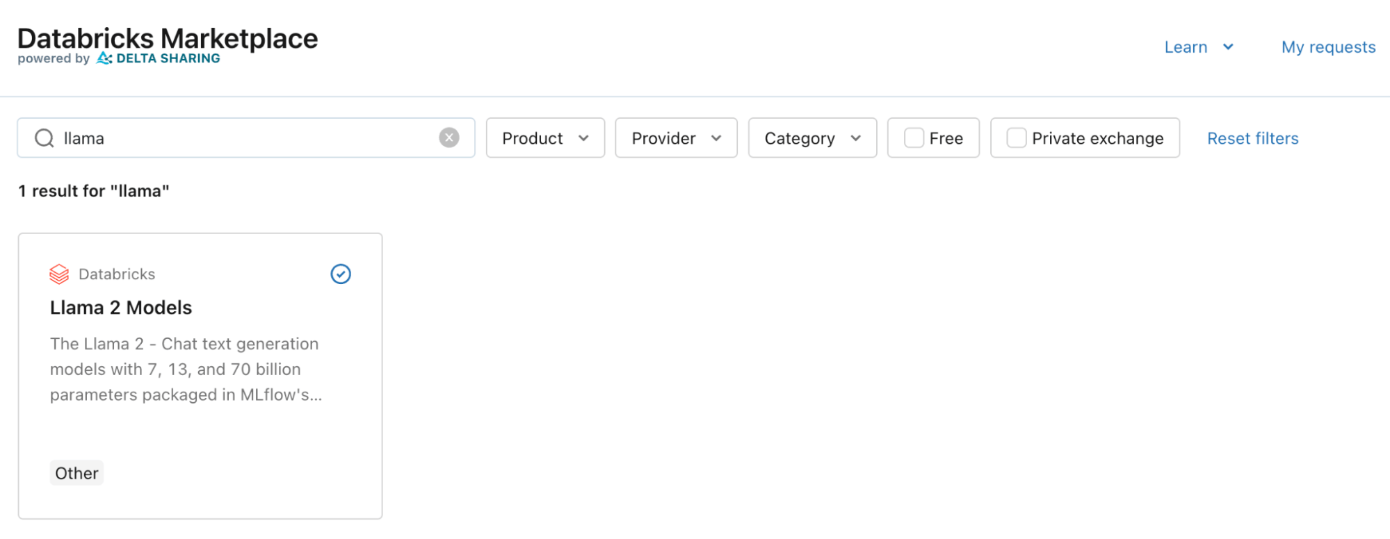 Databricks Marketplace