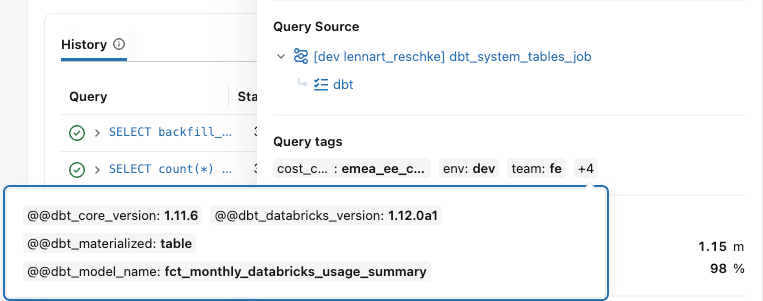Query Tags dans le Query Profile