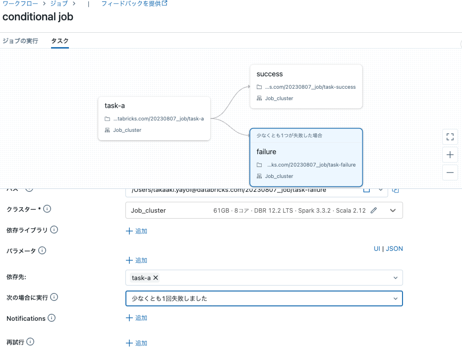 conditional job execution