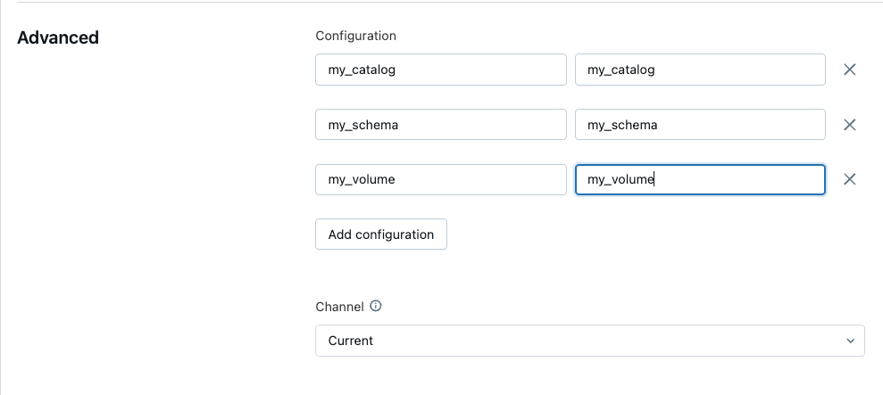 Parâmetros do Pipeline