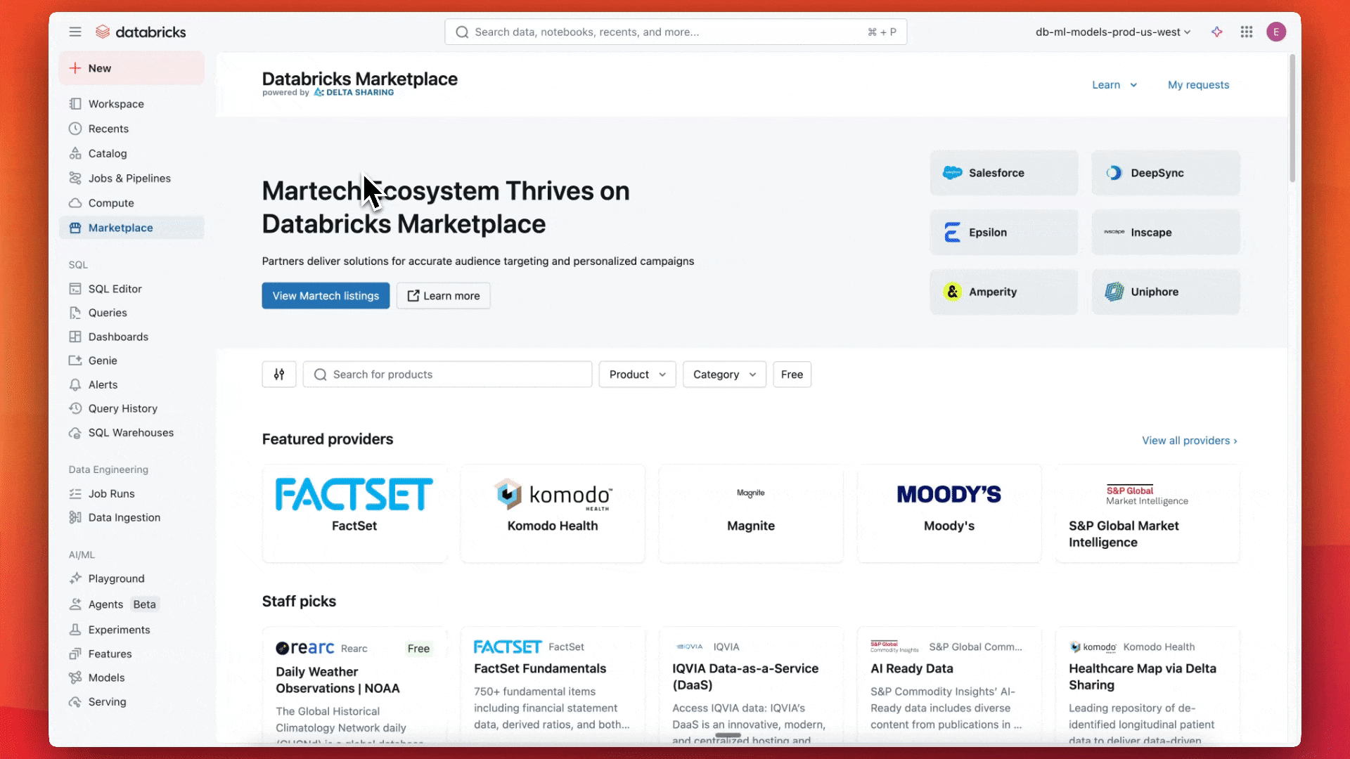 MCP in Databricks Marketplace