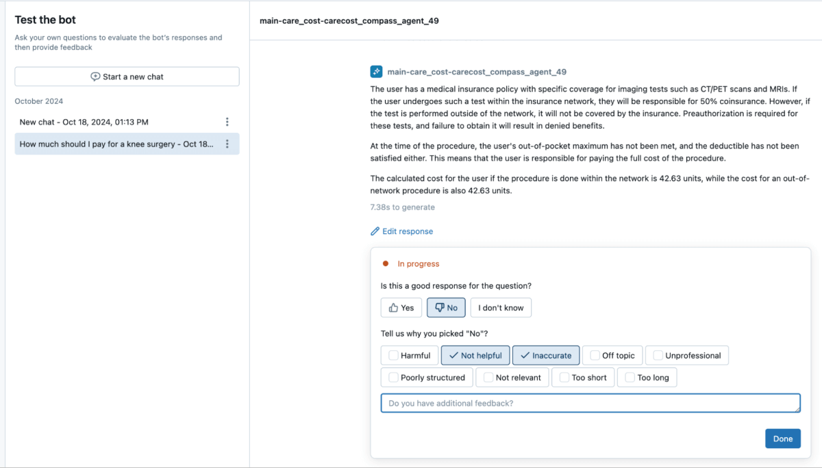 Evaluation Dataframe