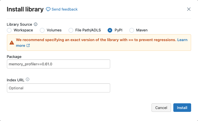 PySparkメモリプロファイラ
