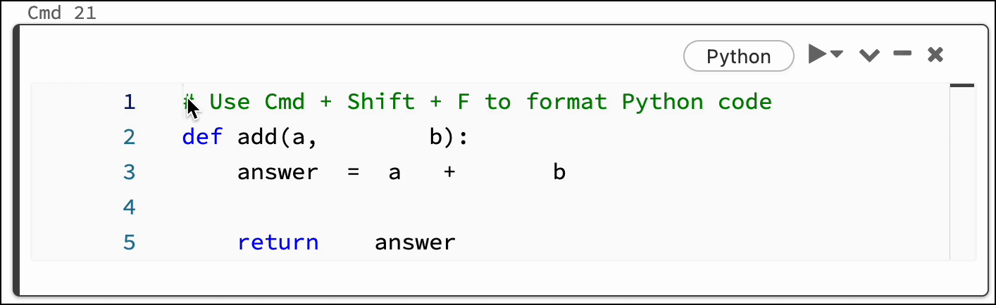 Python formating